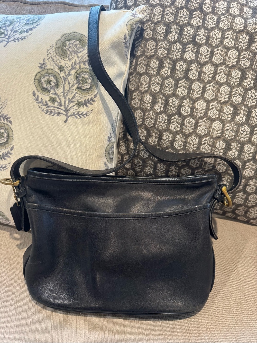Vintage Coach Black Worth Bag